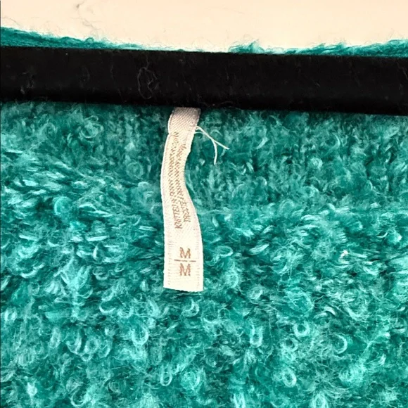 Free People Teal Women's Sweater - Picture 2 of 4